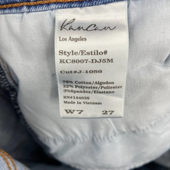 KANCAN Mid Rise Distressed Stretch Skinny Casual Jeans Size 7 / 27 - Picture 8 of 8
